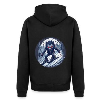 Gruseliges Halloween-partykostüm Werwolf-ski - Veste à capuche bio Premium Unisexe - noir - Dos - Nico (187cm)