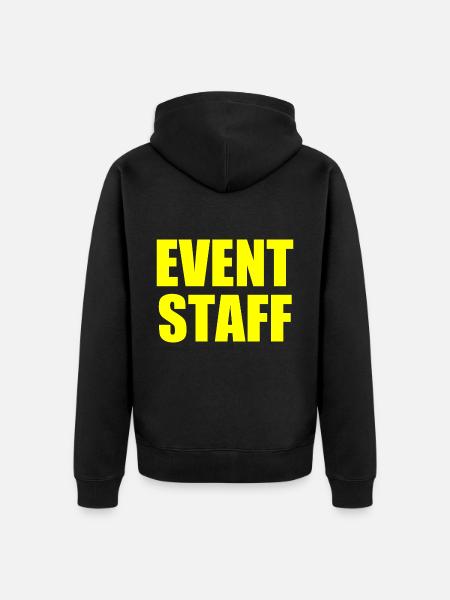 Event staff - Unisex Premium Bio Zip Hoodie - Schwarz
