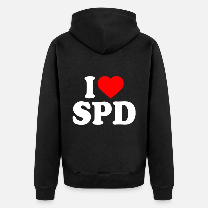 J’adore le spd - Veste à capuche bio Premium Unisexe - noir