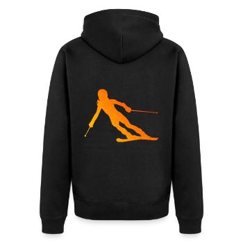 Ski Cascade Ski Skieurs Femmes Freestyle Skif - Veste à capuche bio Premium Unisexe - noir - Dos - Nico (187cm)