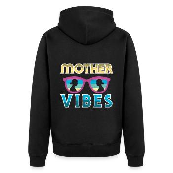 Fête des Mères Maman Maman Maman - Veste à capuche bio Premium Unisexe - noir - Dos - Nico (187cm)