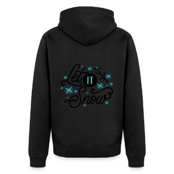 Qu’il neige - Veste à capuche bio Premium Unisexe - noir - Dos - Nico (187cm)