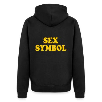 Sex symbol - Veste à capuche bio Premium Unisexe - noir - Dos - Nico (187cm)