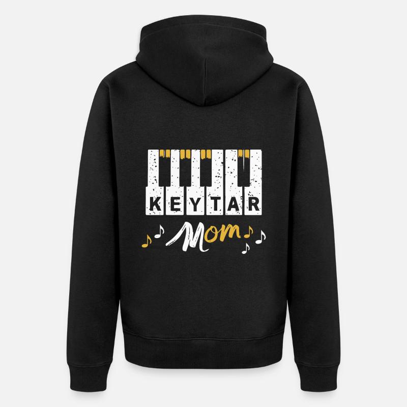 Cadeau clavier Keytar - Veste à capuche bio Premium Unisexe - noir
