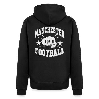 Manchester Fan - Veste à capuche bio Premium Unisexe - noir - Dos - Nico (187cm)