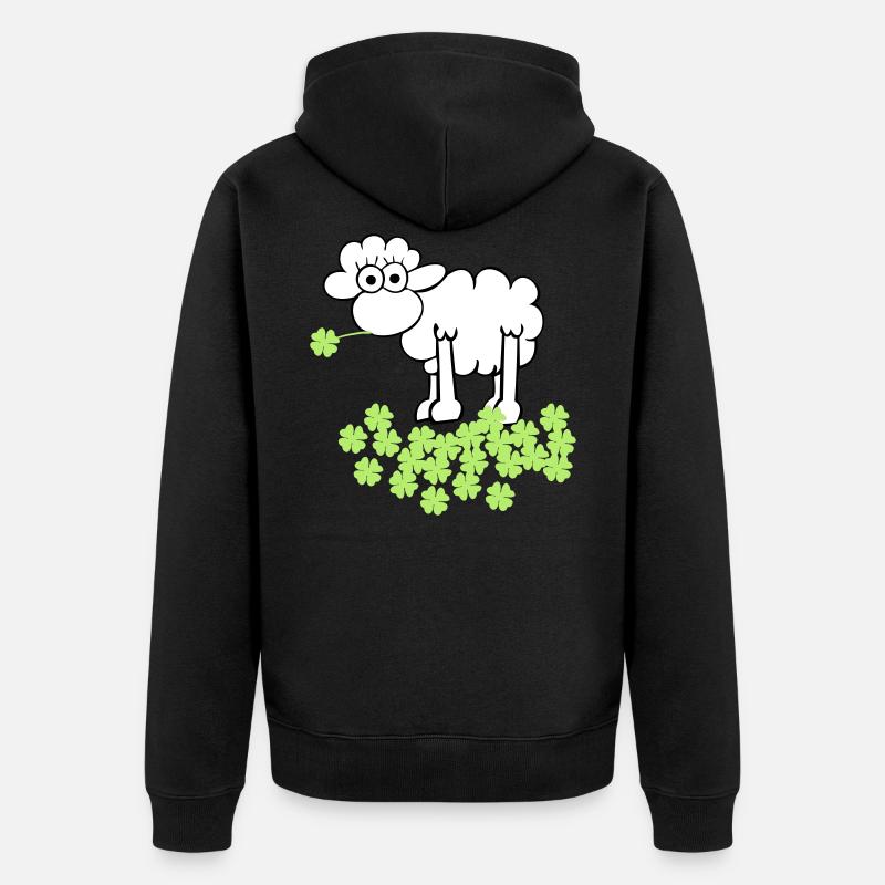 st. Patrick's sheep - Veste à capuche bio Premium Unisexe - noir