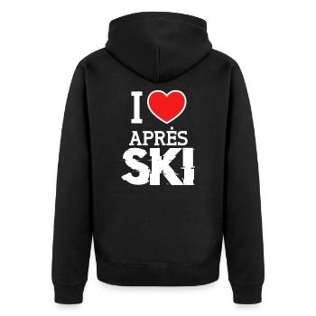 Apres Ski - Veste à capuche bio Premium Unisexe - noir - Dos - Nico (187cm)
