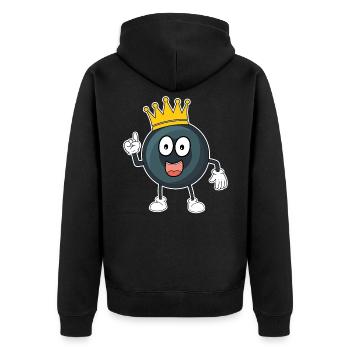 Billard billard billard boule Snooker piscine enfants - Veste à capuche bio Premium Unisexe - noir - Dos - Nico (187cm)