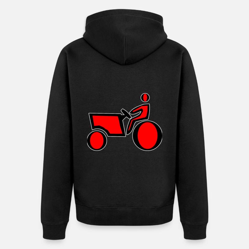 Trekker - Unisex Premium Bio Zip Hoodie - Schwarz
