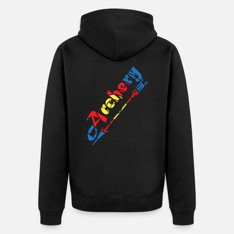 Tir à l'arc - Veste à capuche bio Premium Unisexe - noir
