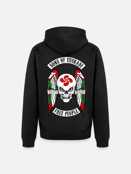 sons of euskadi - Unisex Premium Organic Zip Hoodie - black