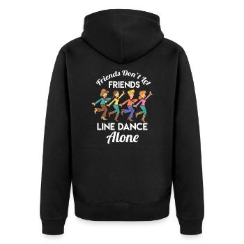 Line Dance Amis - Veste à capuche bio Premium Unisexe - noir - Dos - Nico (187cm)