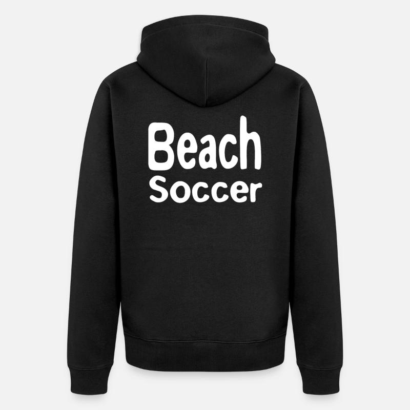 Beach Soccer - Veste à capuche bio Premium Unisexe - noir
