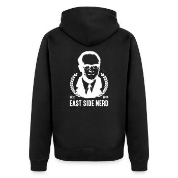 Chancelier du DDR de la RDA d'Allemagne de l'Est - Veste à capuche bio Premium Unisexe - noir - Dos - Nico (187cm)