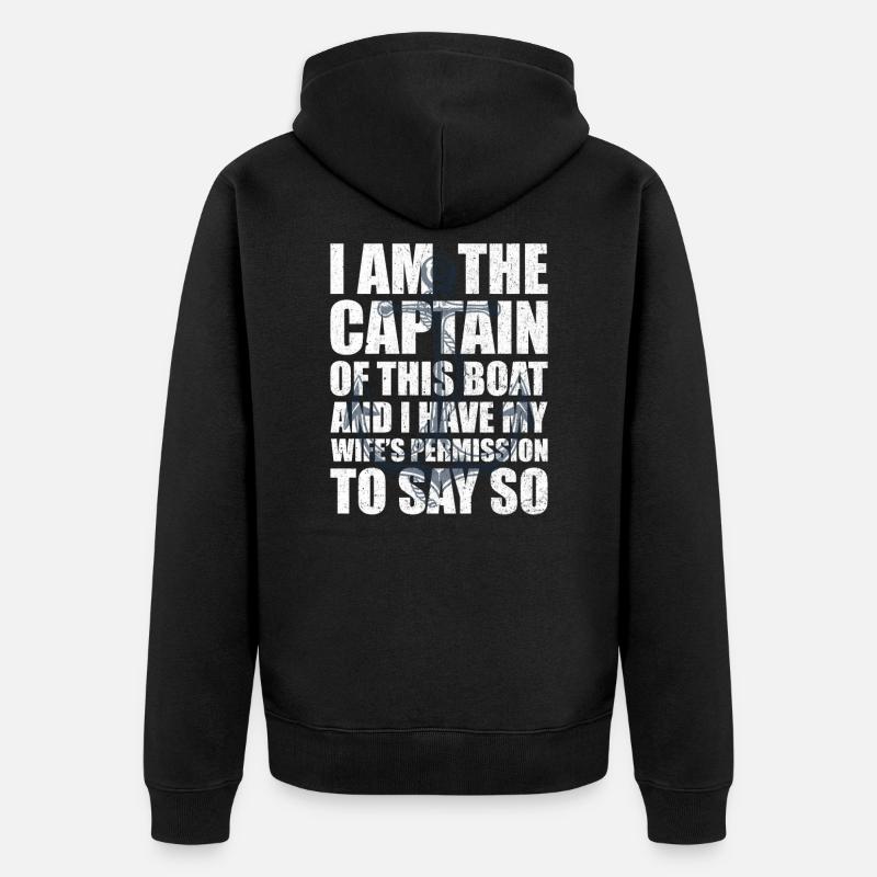 Capitaine skipper - Veste à capuche bio Premium Unisexe - noir