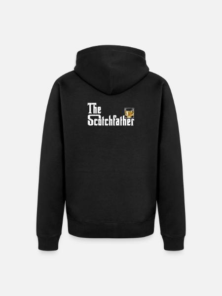 Whisky écossais - Scotchfather - Veste à capuche bio Premium Unisexe - noir