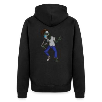 CPAP cadeau d'halloween apnée du sommeil zombie - Veste à capuche bio Premium Unisexe - noir - Dos - Nico (187cm)