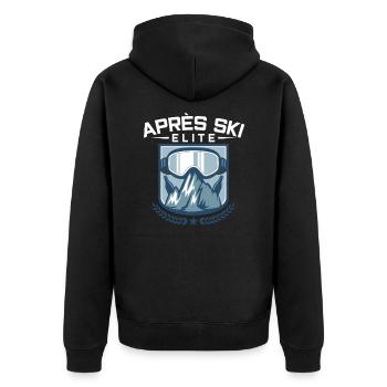 Après-ski Elite Ski Vacances en équipe Sports Ski - Veste à capuche bio Premium Unisexe - noir - Dos - Nico (187cm)