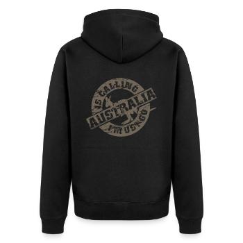 Kangaroo I Australia appelle I Koala Bear - Veste à capuche bio Premium Unisexe - noir - Dos - Nico (187cm)