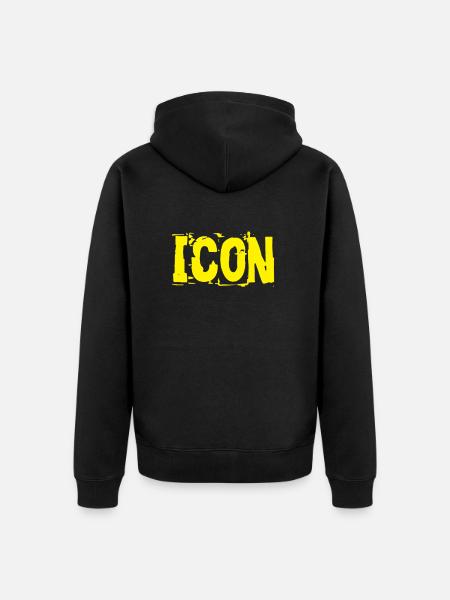 Icon - Unisex Premium Bio Zip Hoodie - Schwarz