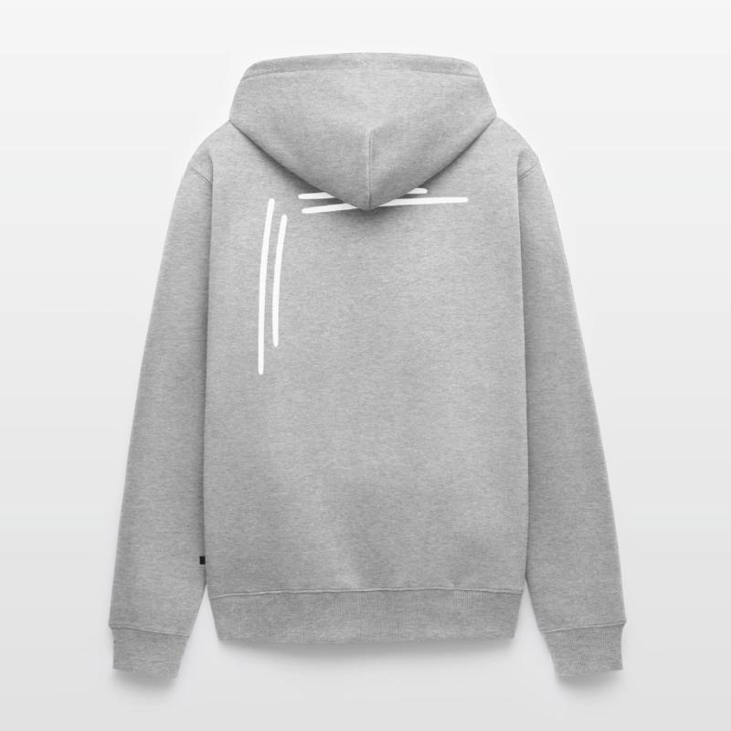 angular frame corner Vector Unisex Premium Organic Zip Hoodie