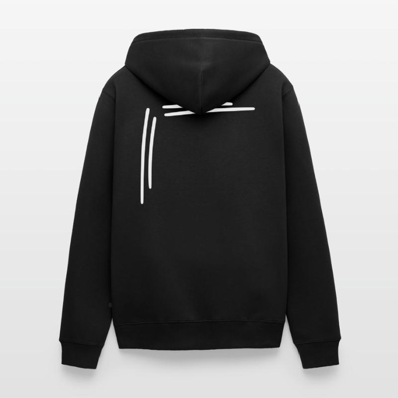 angular frame corner Vector Unisex Premium Organic Zip Hoodie
