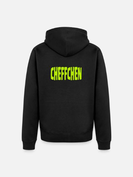 Cheffchen - Unisex Premium Bio Zip Hoodie - Schwarz