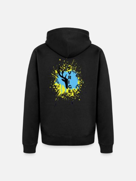 SUÈDE - Veste à capuche bio Premium Unisexe - noir