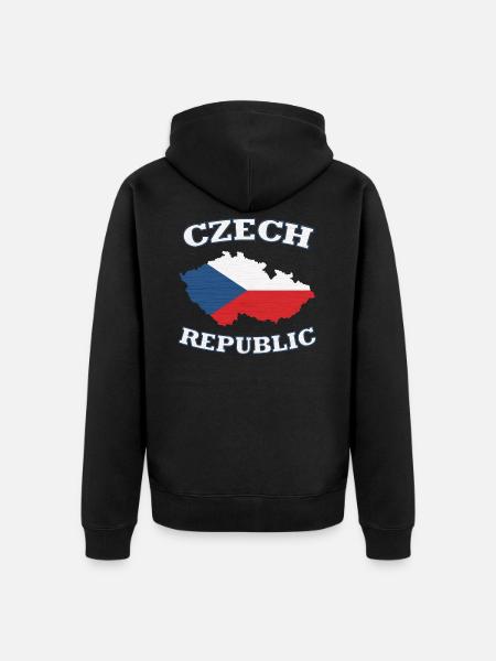 Czech Republic - Unisex Premium Organic Zip Hoodie - black