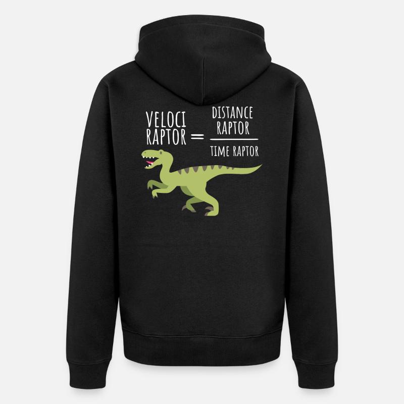Velociraptor - Physique - Veste à capuche bio Premium Unisexe - noir