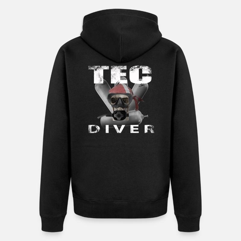 Tec Diver 2 - Veste à capuche bio Premium Unisexe - noir
