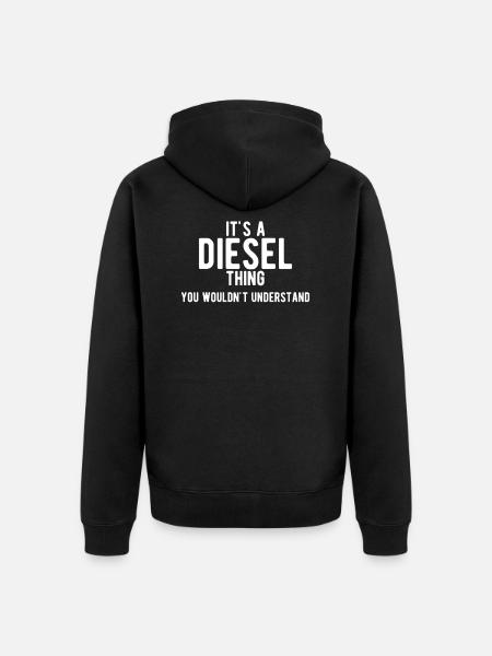 It's a diesel thing - Unisex Premium Organic Zip Hoodie - black