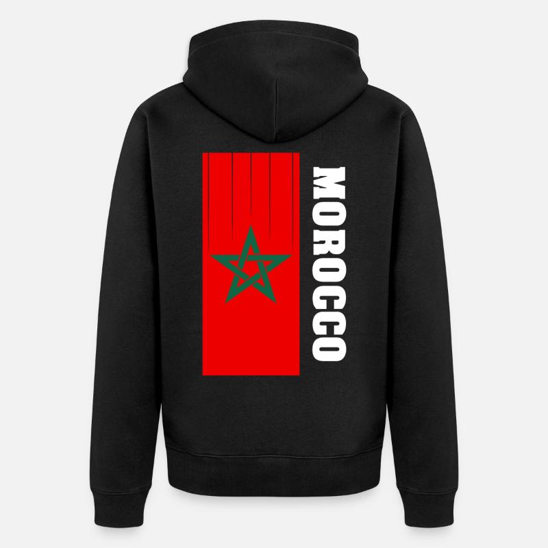 Maroc - Veste à capuche bio Premium Unisexe - noir
