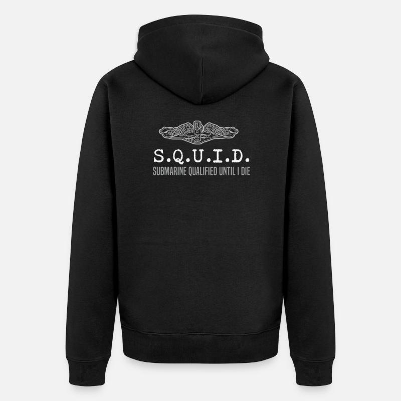 U-Boot - Unisex Premium Bio Zip Hoodie - Schwarz