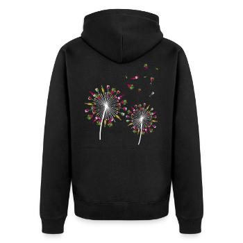 Vin Vin rouge Vin vin vin festival Vin blanc - Veste à capuche bio Premium Unisexe - noir - Dos - Nico (187cm)
