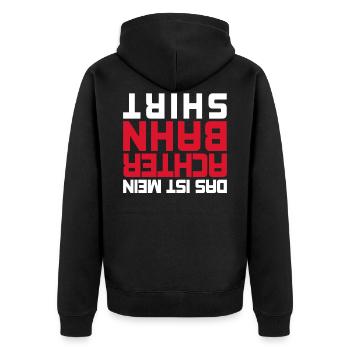 Roller coaster roller coasters gift - Unisex Premium Organic Zip Hoodie - black - Back - Nico (187cm)