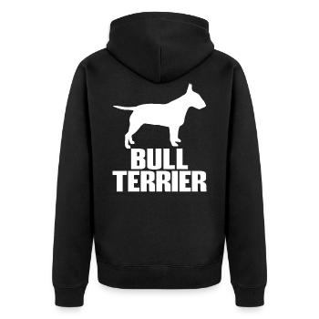 Bullterrier Bull Race de chien race - Veste à capuche bio Premium Unisexe - noir - Dos - Nico (187cm)