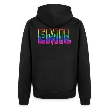 emil rs arc-en-ciel - Veste à capuche bio Premium Unisexe - noir - Dos - Nico (187cm)