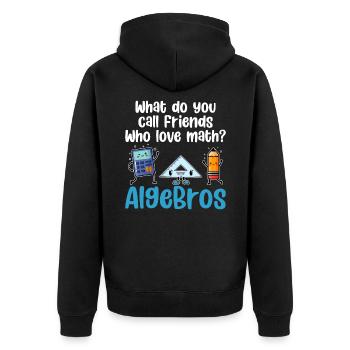 Professeur de mathématiques Nerd Mathématicien - Veste à capuche bio Premium Unisexe - noir - Dos - Nico (187cm)