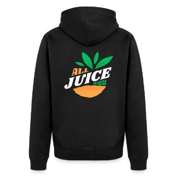 Blague sur la vasectomie - Veste à capuche bio Premium Unisexe - noir - Dos - Nico (187cm)