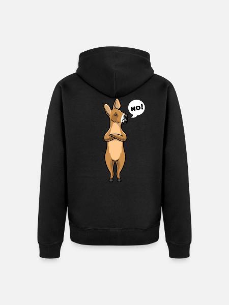 Vatten ree roliga djur - Ekologisk premiumluvjack unisex - svart
