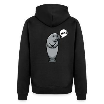 Dugong Lamanman lamangue Sea Pig Sea Creature - Veste à capuche bio Premium Unisexe - noir - Dos - Nico (187cm)