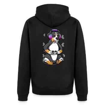 Grand swiss Mountain Dog Gamer Dog Gaming - Veste à capuche bio Premium Unisexe - noir - Dos - Nico (187cm)