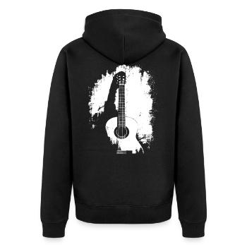 Guitariste Guitariste Vintage Guitariste - Veste à capuche bio Premium Unisexe - noir - Dos - Nico (187cm)
