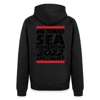 Bering Sea Fisherman 2022 Spécialiste Idée Cadeau - Veste à capuche bio Premium Unisexe - noir - Dos - Nico (187cm)