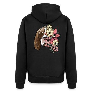 Spinone Italiano Chiens - Veste à capuche bio Premium Unisexe - noir - Dos - Nico (187cm)