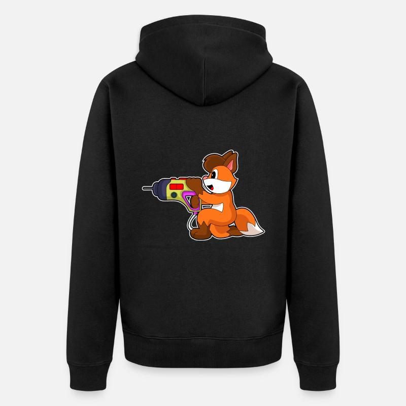 Fuchs Craftsman Drill - Veste à capuche bio Premium Unisexe - noir