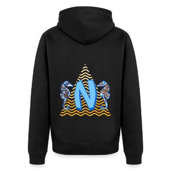 Seahorse E 262 N - Veste à capuche bio Premium Unisexe - noir - Dos - Nico (187cm)
