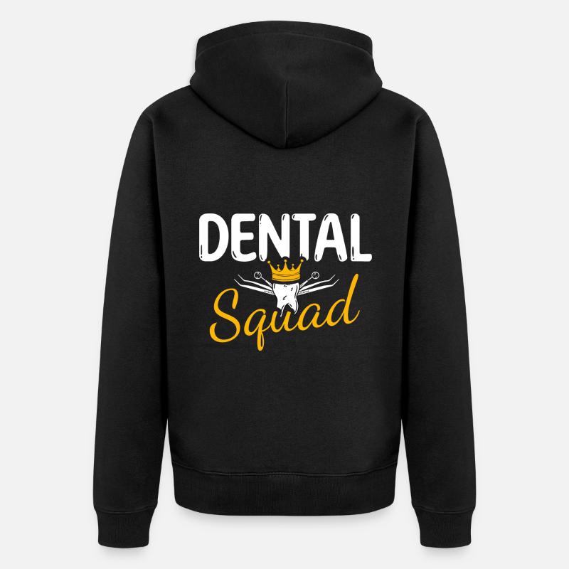 Dentiste Dentiste Dentiste - Veste à capuche bio Premium Unisexe - noir