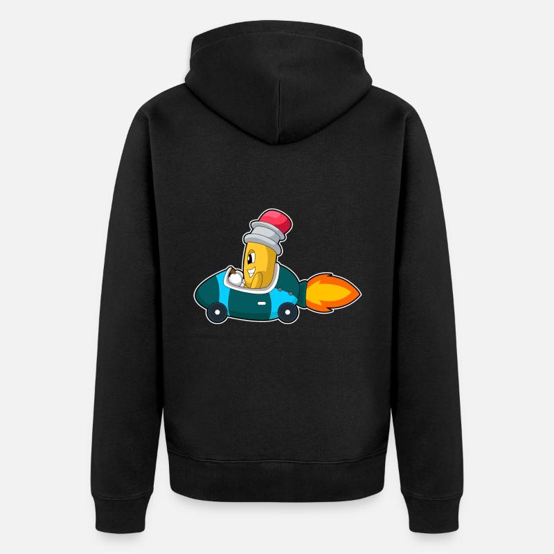 Voiture crayon - Veste à capuche bio Premium Unisexe - noir